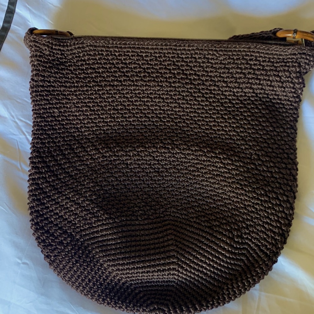 NWOT SAK brown weaved purse